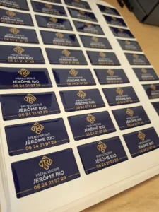 Impression de doming par HLB édition à Languidic