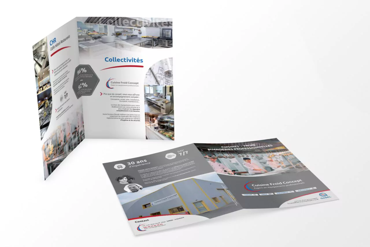 Plaquette entreprise - cuisine froid concept à Lanester