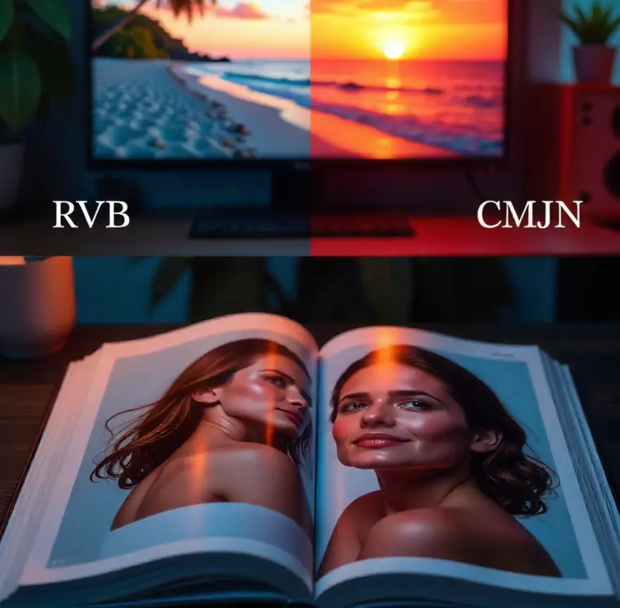 rvb et cmjn en imprimerie