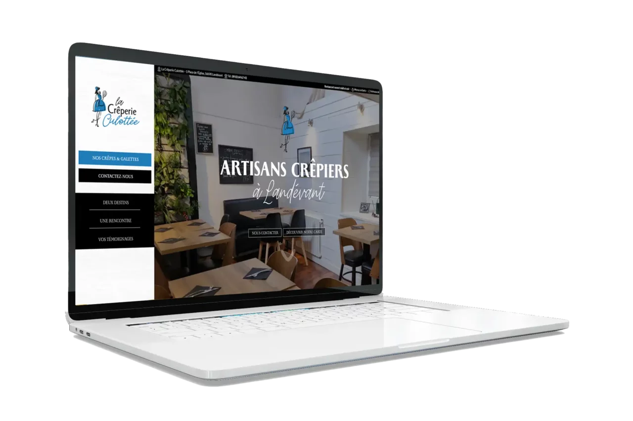 Site web creperie culottee landevant